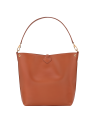Longchamp 10281HGC - CUIR DE VEAU - ECORCE sac porté épaule m le roseau slekk sacs-a-mains