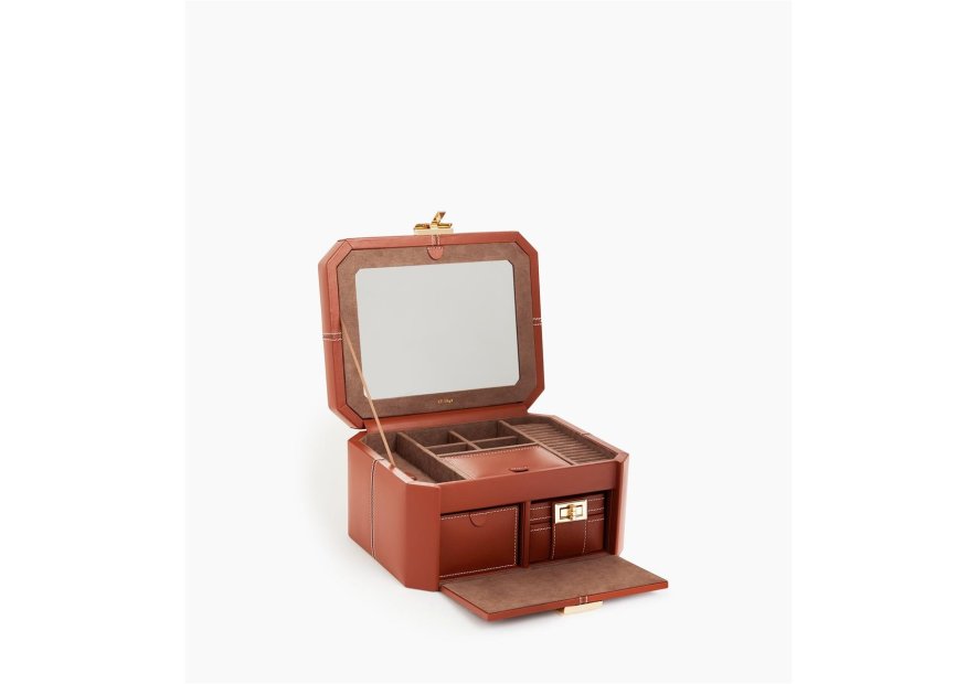 Le Tanneur TBJ7401 - CUIR DE VACHETTE - ACA coffert bijoux grand modèle hdg Coffrets à bijoux