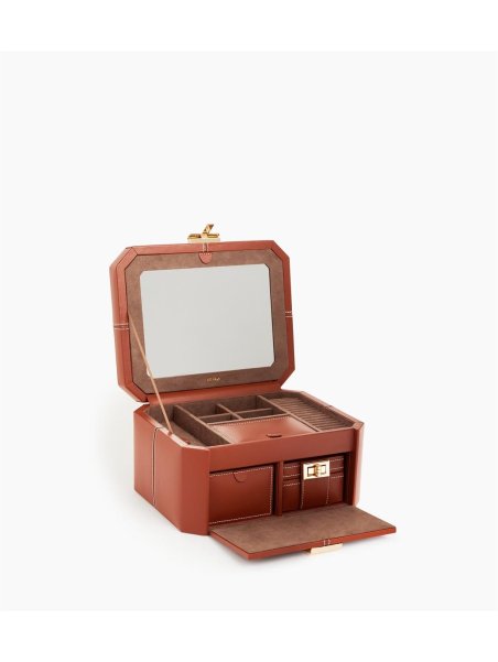 Le Tanneur TBJ7401 - CUIR DE VACHETTE - ACA coffert bijoux grand modèle hdg Coffrets à bijoux