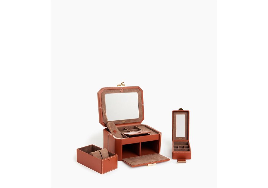 Le Tanneur TBJ7401 - CUIR DE VACHETTE - ACA coffert bijoux grand modèle hdg Coffrets à bijoux