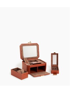 Le Tanneur TBJ7401 - CUIR DE VACHETTE - ACA coffert bijoux grand modèle hdg Coffrets à bijoux