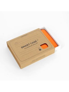 Ögon Design V2 LARGE - ALUMINIUM - ORANGE ögon design big stocklom v2 porte cartes Porte-cartes