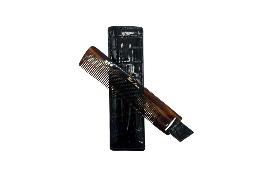 Beynat et Janniaux PIE CROCO beynat & janniaux etui peigne croco etui peigne