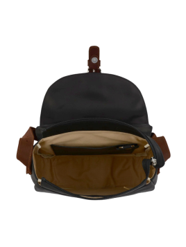 Frandi 810.05 - CUIR DE VACHETTE - NOIR sac besace arrondi m fanny Sac business