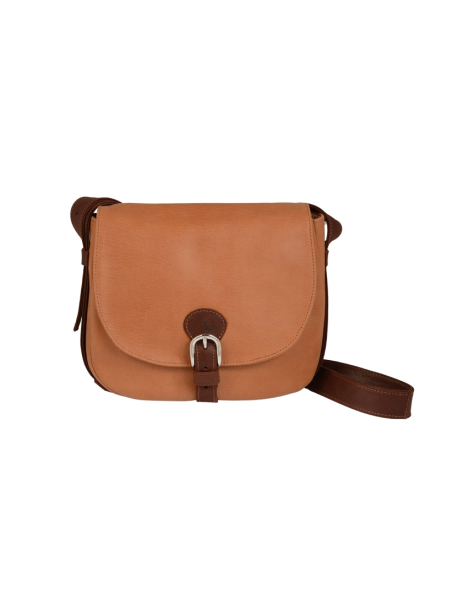 Frandi 810.05 - CUIR DE VACHETTE - GOLD sac besace arrondi m fanny Sac business