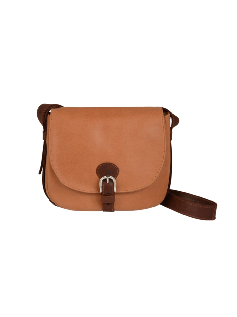 Frandi 810.05 - CUIR DE VACHETTE - GOLD sac besace arrondi m fanny sacs-a-mains
