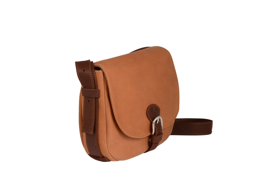 Frandi 810.05 - CUIR DE VACHETTE - GOLD sac besace arrondi m fanny Sac business