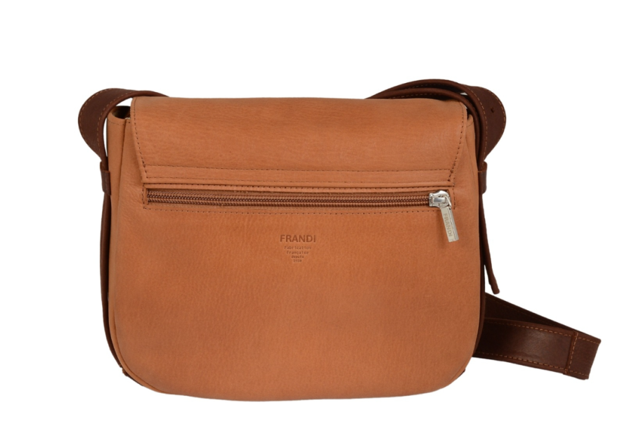 Frandi 810.05 - CUIR DE VACHETTE - GOLD sac besace arrondi m fanny Sac business