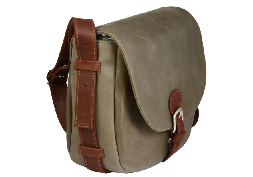 Frandi 813.05 - CUIR DE VACHETTE - KAKI sac besace fanny xl frandi Sac business