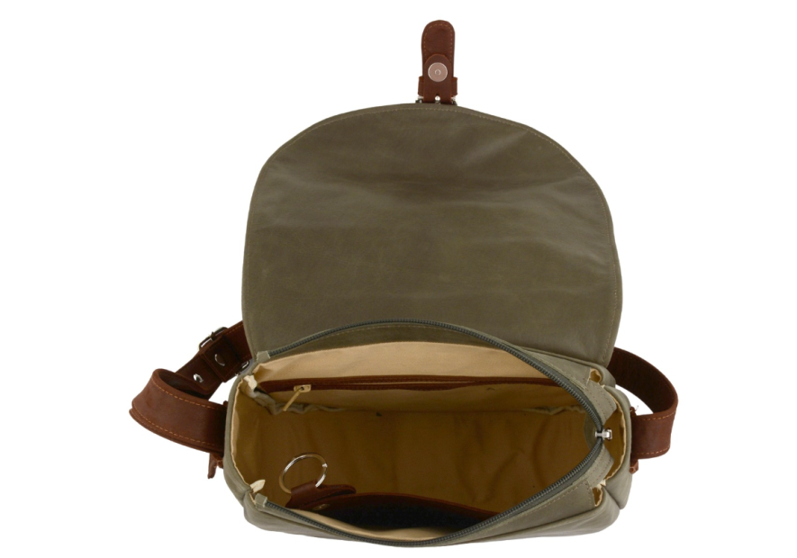 Frandi 813.05 - CUIR DE VACHETTE - KAKI sac besace fanny xl frandi Sac business