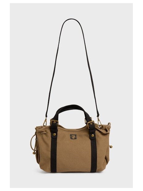 Gerard Darel 18H/450 - TOILE - KAKI/NOIR sac 18h gérard darel sacs-a-mains
