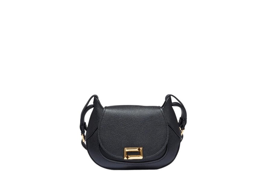 Lancel A13330 - CUIR DE CHÈVRE - NOIR - sac à rabat m paulette de lancel sac rabat