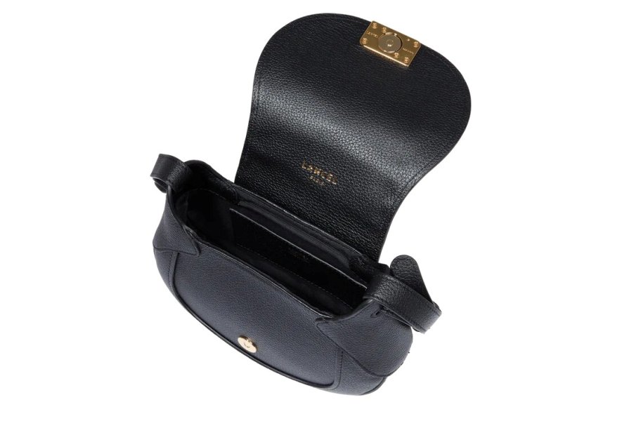 Lancel A13330 - CUIR DE CHÈVRE - NOIR - sac à rabat m paulette de lancel sac rabat