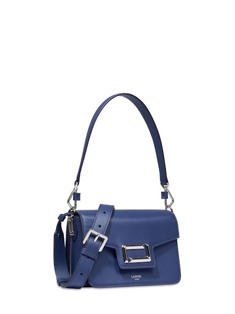 Lancel A13147 - CUIR DE VACHETTE - BLEU sac a rabat s angele sacs-a-mains