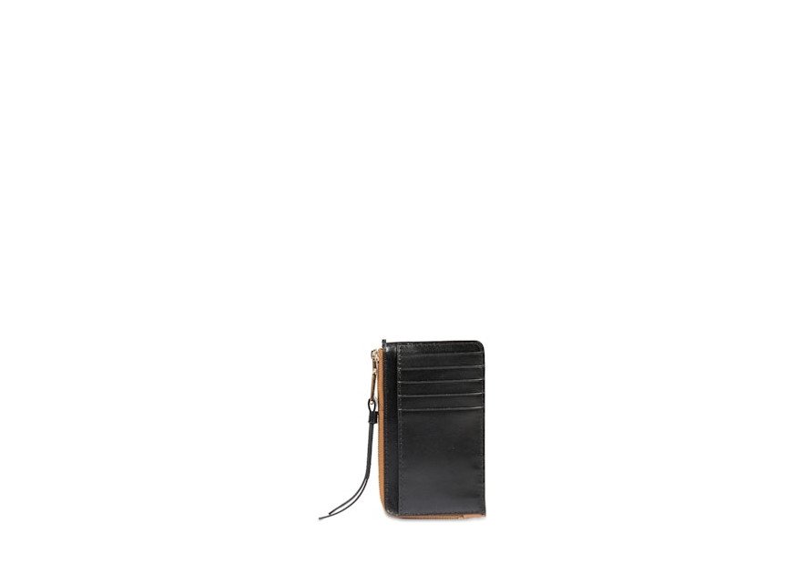 Lancel A13422 - CUIR DE VACHETTE - NOIR porte carte zippé origami de lancel Porte-cartes