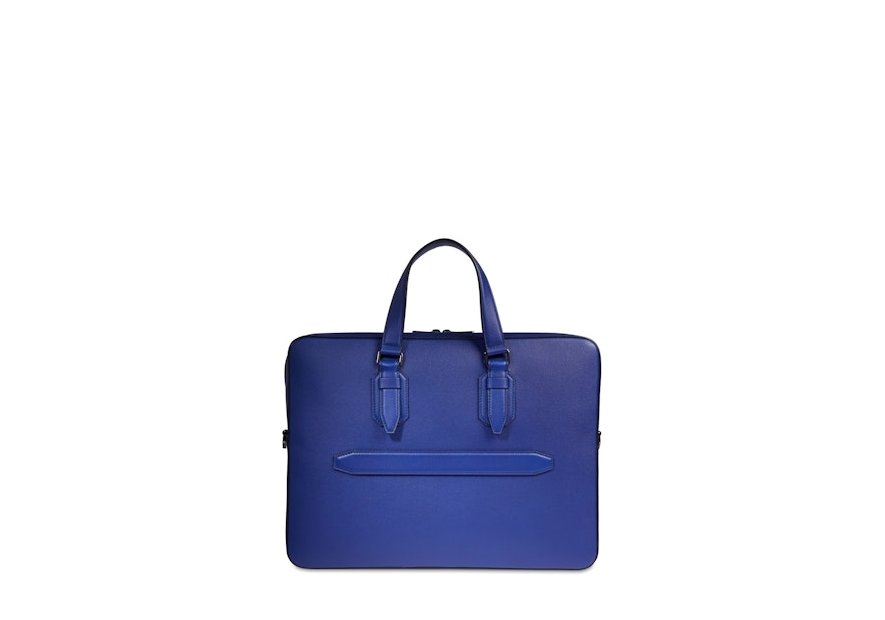 Lancel A13433 - CUIR DE VACHETTE - BLEU porte document charlie de lancel 15.6" Porte-documents