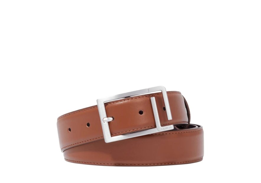 Lancel A12928 - CUIR DE VACHETTE - COGN lancel-initials-ceinture homme Ceinture homme