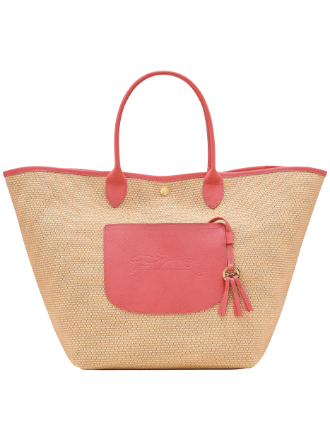 Longchamp 10308HGK - TOILE EFFET PAILLE/CU le panier plage l porté épaule Sac porté travers