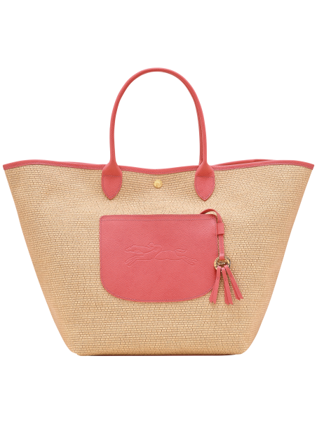 Longchamp 10308HGK - TOILE EFFET PAILLE/CU le panier plage l porté épaule Sac porté travers