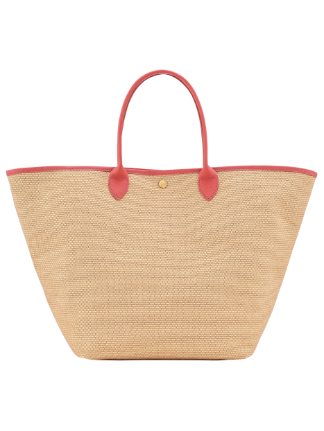 Longchamp 10308HGK - TOILE EFFET PAILLE/CU le panier plage l porté épaule Sac porté travers