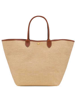 Longchamp 10308HGK - TOILE EFFET PAILLE/CU le panier plage l porté épaule Sac porté travers