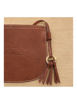 Longchamp 10308HGK - TOILE EFFET PAILLE/CU le panier plage l porté épaule Sac porté travers