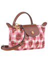 Longchamp 34205HGG - COTON ET CUIR - BLUSH pochette xs le pliage collection sacs-a-mains