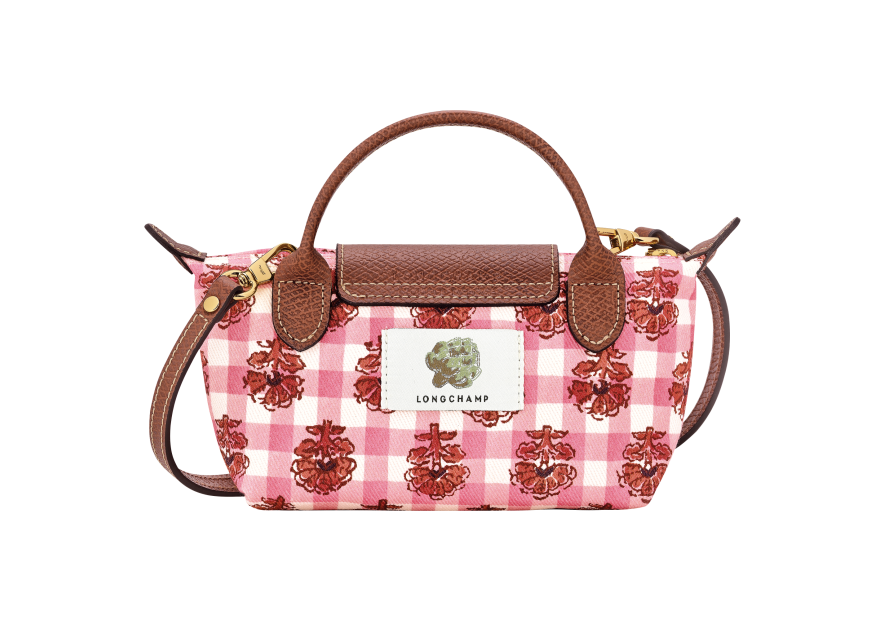 Longchamp 34205HGG - COTON ET CUIR - BLUSH pochette xs le pliage collection Sac porté travers