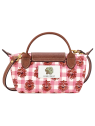 Longchamp 34205HGG - COTON ET CUIR - BLUSH pochette xs le pliage collection sacs-a-mains