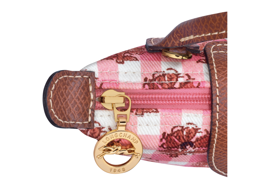 Longchamp 34205HGG - COTON ET CUIR - BLUSH pochette xs le pliage collection Sac porté travers