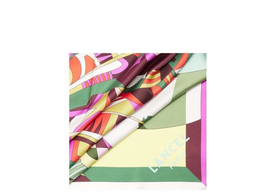 Lancel A13107 - SOIE - MULTICOLORE - 05 carré de soie 90x90cm arabesque Foulards/Etoles