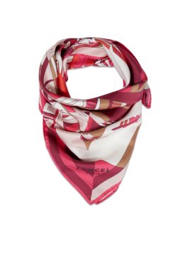 Lancel A13107 - SOIE - MCO FRAMBOISE -  carré de soie 90x90cm arabesque Foulards/Etoles