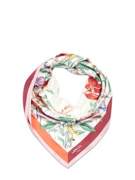 Lancel A13494 - SOIE - MULTICO ROUGE -  carré de soie 90x90cm tutti frutti Foulards/Etoles