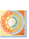 Lancel A13503 - SOIE - MULTICO ORANGE carré de soie 50x50cm tutti frutti carre-de-soie
