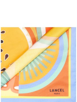 Lancel A13503 - SOIE - MULTICO ORANGE - carré de soie 50x50cm tutti frutti Foulards/Etoles