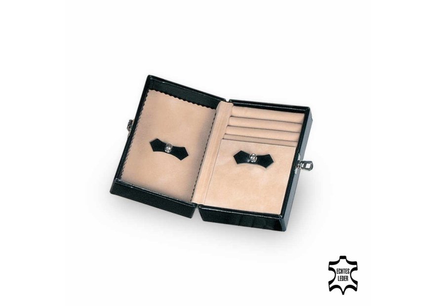 sacher 69.110 - CUIR DE VACHETTE - NOIR coffret à bijoux m julia sacher Coffrets à bijoux