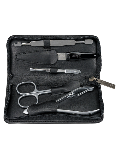 Sacher 803103 - CUIR DE VACHETTE - NOIR trousse manucure homme nappa sacher trousse-manucure