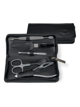 sacher 803103 - CUIR DE VACHETTE - NOIR trousse manucure homme nappa sacher Trousses de toilette