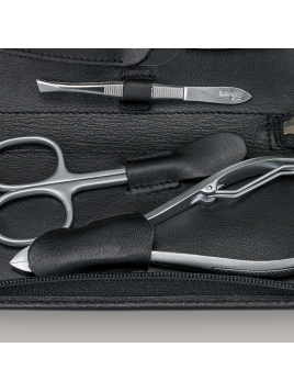 sacher 803103 - CUIR DE VACHETTE - NOIR trousse manucure homme nappa sacher Trousses de toilette