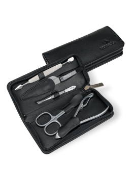 sacher 803103 - CUIR DE VACHETTE - NOIR trousse manucure homme nappa sacher Trousses de toilette