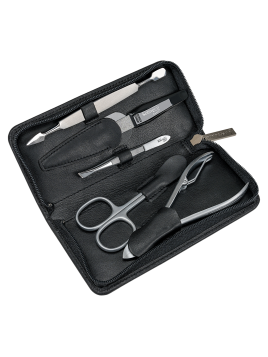 sacher 803103 - CUIR DE VACHETTE - NOIR trousse manucure homme nappa sacher Trousses de toilette