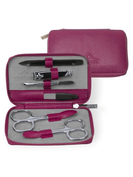 sacher 803866 - CUIR DE VACHETTE - BERR trousse manucure femme zip beluga sacher Trousses de toilette