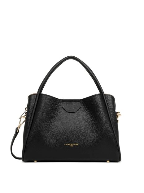 Lancaster 470-84 - CUIR DE VACHETTE - NOIR sac porté main m lancaster ida double sacs-a-mains
