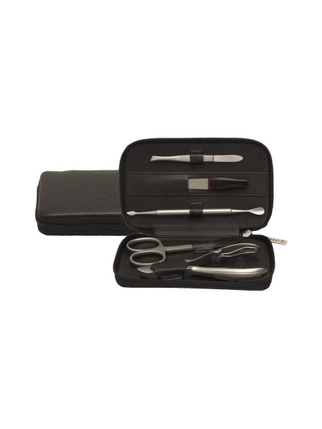 sacher 803213 - CUIR DE VACHETTE - NOIR trousse manucure mixte zip sacher trousse-manucure