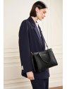 Lancaster 470-63 - CUIR DE VACHETTE - NOIR sac porté main s foulonné double lancaster sacs-a-mains