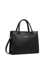 Lancaster 470-63 - CUIR DE VACHETTE - NOIR sac porté main s foulonné double lancaster sacs-a-mains