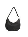 Lancaster 480-072 - CUIR DE VACHETTE - NOI sac besace porté épaule gm milano aria lancaster sac-porte-travers