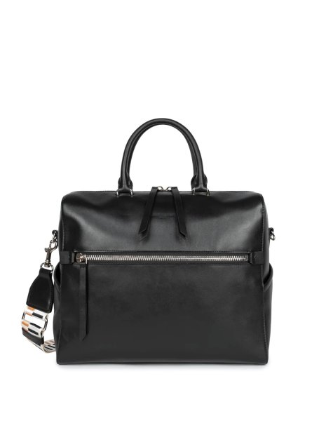 Lancaster 531-057 - CUIR DE VACHETTE - NOI sac polochon porte document donna linéa lancaster sac-business