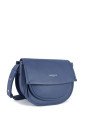 Lancaster 576-002 - CUIR DE VACHETTE - BLE sac bandoulière rabat soft selma lancaster sac-porte-travers