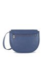 Lancaster 576-002 - CUIR DE VACHETTE - BLE sac bandoulière rabat soft selma lancaster sac-porte-travers